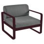 Bellevie fauteuil kussen antraciet Black Cherry