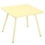 Luxembourg kinder tuintafel 57x57 frosted lemon