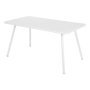 Luxembourg tuintafel 143x80 Cotton White