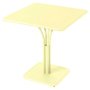 Luxembourg tuintafel massief blad 71x71 frosted lemon