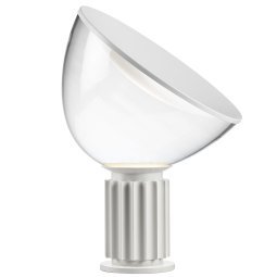 Taccia tafellamp LED glas wit