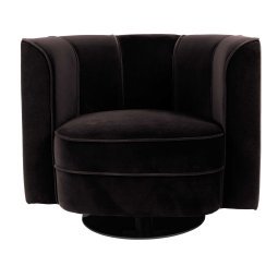 Flower fauteuil draaifauteuil zwart