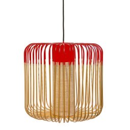 Bamboo Light hanglamp Ø45 medium rood