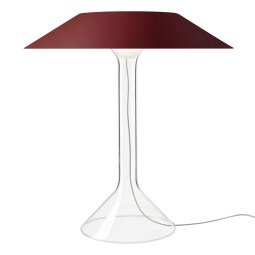 Chapeaux tafellamp LED metaal rood