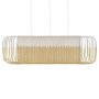 Bamboo Oval M hanglamp wit