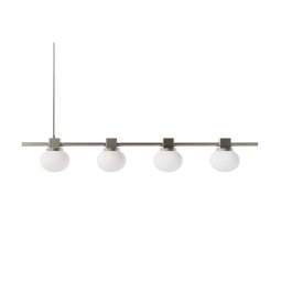 Ovoid Quadruple hanglamp staal