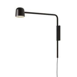 Satellite wandlamp matt black