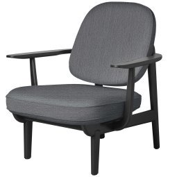 Fred JH97 fauteuil zwart gelakt essen Christianshavn 1171