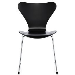 Vlinderstoel stoel chroom, lacquered black