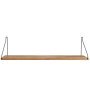 Shelf wandplank 80x27 naturel/zwart