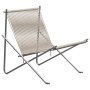 PK4 fauteuil rvs frame met natural haryard