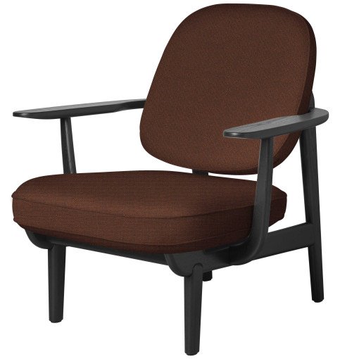 Fred JH97 fauteuil zwart gelakt essen Christianshavn 1134