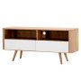 Ena dressoir tv-meubel drie 135x42 naturel