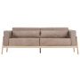 Fawn sofa 3-zits whitewash Dakar Leather Stone