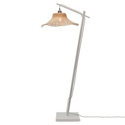 Ibiza vloerlamp small wit/naturel