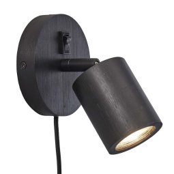 Java wandlamp zwart