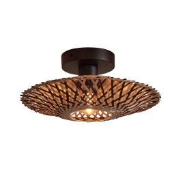 Kalimantan plafondlamp extra small Ø30 naturel/zwart