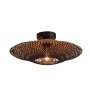 Kalimantan plafondlamp small Ø44 zwart/naturel