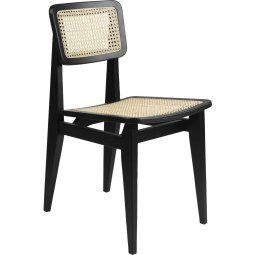 C-chair stoel, black stained oak matt
