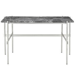TS bureau 120x60 polished steel grey emperador marble