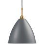 Bestlite BL9 hanglamp medium Ø21 messing/grijs