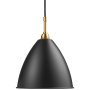 Bestlite BL9 hanglamp medium Ø21 messing/zwart