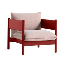 Arbour Club fauteuil rood gelakt beuken Atlas 621