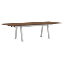 Boa tafel 280x110 Metallic Grey frame, walnoot blad