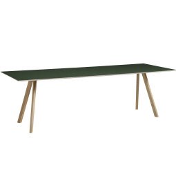 Copenhague CPH30 tafel 250x90, gezeept eiken, groen linoleum