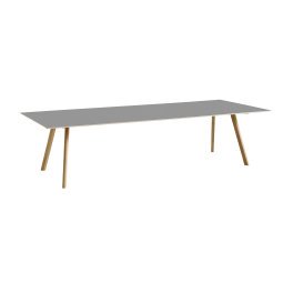 Copenhague CPH30 tafel 300x120, gezeept eiken, grijs linoleum