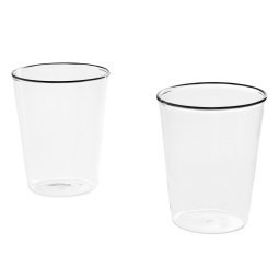 Rim glas set van 2