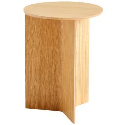 Slit Wood High bijzettafel 35 gelakt eiken