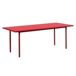 Two-Colour tafel 200x90 rood, rood onderstel