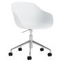 AAC252 bureaustoel aluminium onderstel White