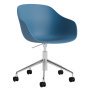 AAC252 bureaustoel aluminium onderstel Azure Blue