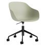 AAC252 bureaustoel zwart onderstel Pastel Green 