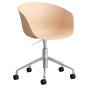 AAC52 bureaustoel aluminium onderstel Pale Peach