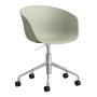 AAC52 bureaustoel aluminium onderstel Pastel Green 