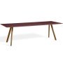 Copenhague CPH30 tafel 250x90, gelakt walnoot bordeaux