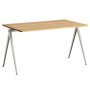 Pyramid 01 bureau 140x75 helder gelakt,beige onderstel