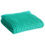 Waffle handdoek 140x70 emerald groen