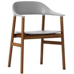 Herit Armchair Smoked Oak stoel grijs