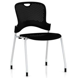 Caper stapelbare stoel zwart
