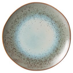 70's Ceramic dinerbord Ø29 set van 2 mineral