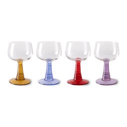 Swirl High wijnglas set van 4