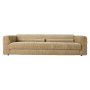 Club Couch 4-zits bank velvet, cream