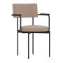 Dining Chair eetkamerstoel met armleuning black morden