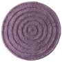 Round Woolen vloerkleed Ø150 lila