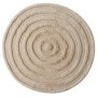 Round Woolen vloerkleed Ø150 crème