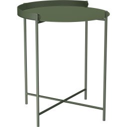 Edge bijzettafel Ø46 Olive green